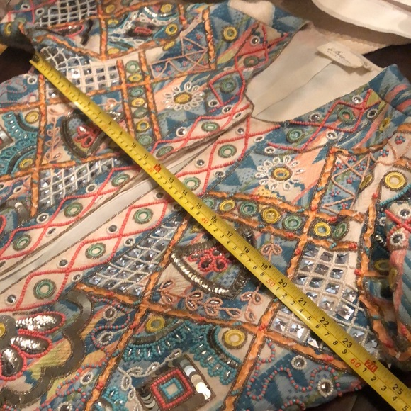 La Bellum Hillary Scott Bohemian Tapestry, ruffle hemmed, embellished Art Jacket - Picture 12 of 12